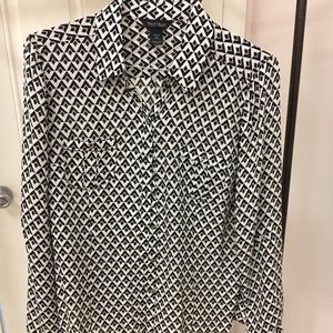 White House Black Market silk blouse